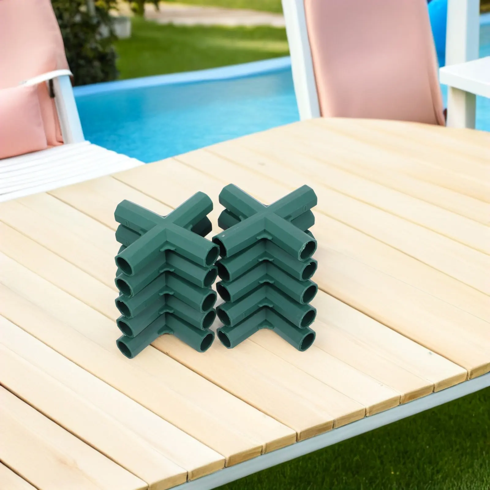 

10 шт. угловых соединителей для теплич, 16 мм, пластиковые фитинги для труб, четырехсторонние соединители для решеток, системы орошения, садовых стоек