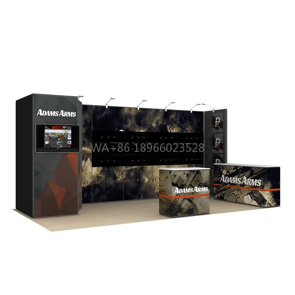 LuBan 3x6 Tool Free Trade Show Display Modular Trade Exhibition Booth Display Stand Trade Show Booth 10x20