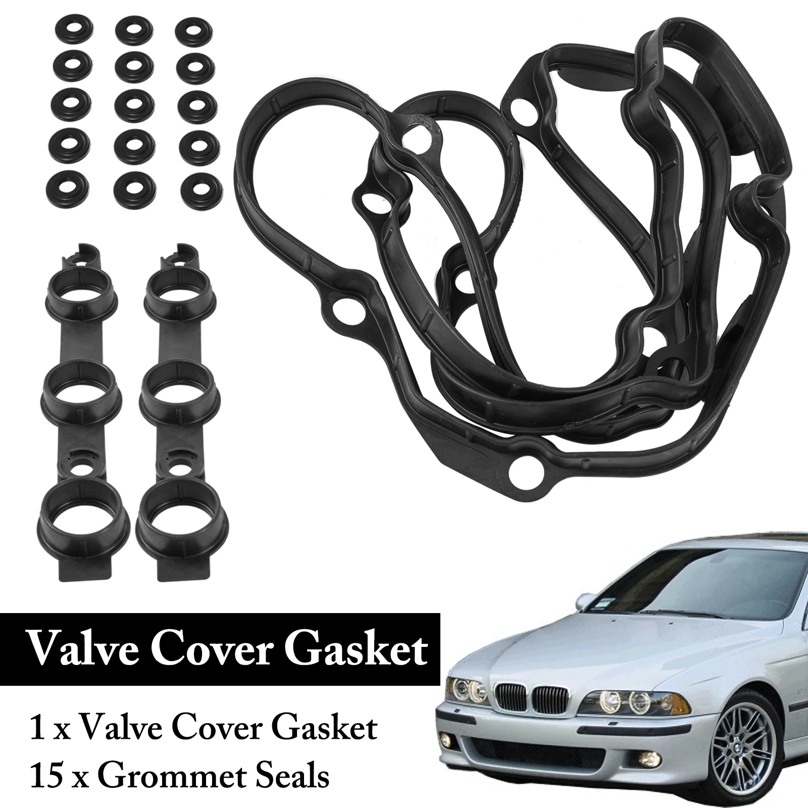 Car Engine Valve Cover Gasket Seal For BMW 3 5 7 Series X3 X5 Z3 Z4 00-06 325i 325 325xi 525i 730i M54 11129070990 11121437395