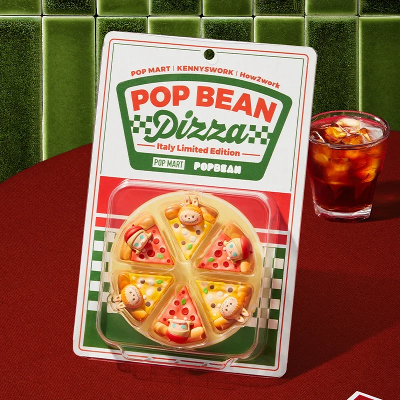 

POP MART POP BEAN PIZZA Set Italy Limited Edition Anime Action Figure Ornament Figurines Home Decor Desktop Dolls Model Gift