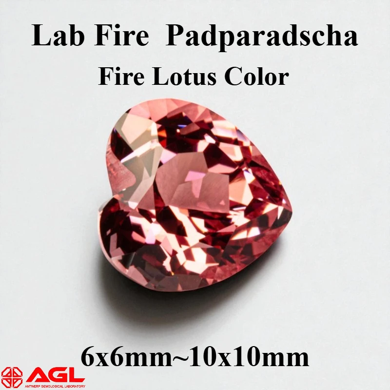 

Искусственный сапфир в форме сердца для создания украшений своими руками, различные цвета и размеры, очень блестящий, с возможностью выбора, сертификат AGL