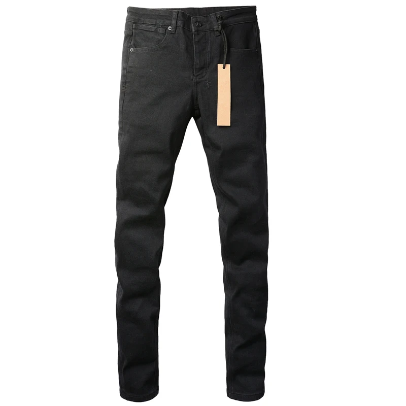 Classic Black KSUBI Cross Jeans Men's Hip Hop Style Causal Simple Denim Pants American High Street Pencil Straight Leg Trousers