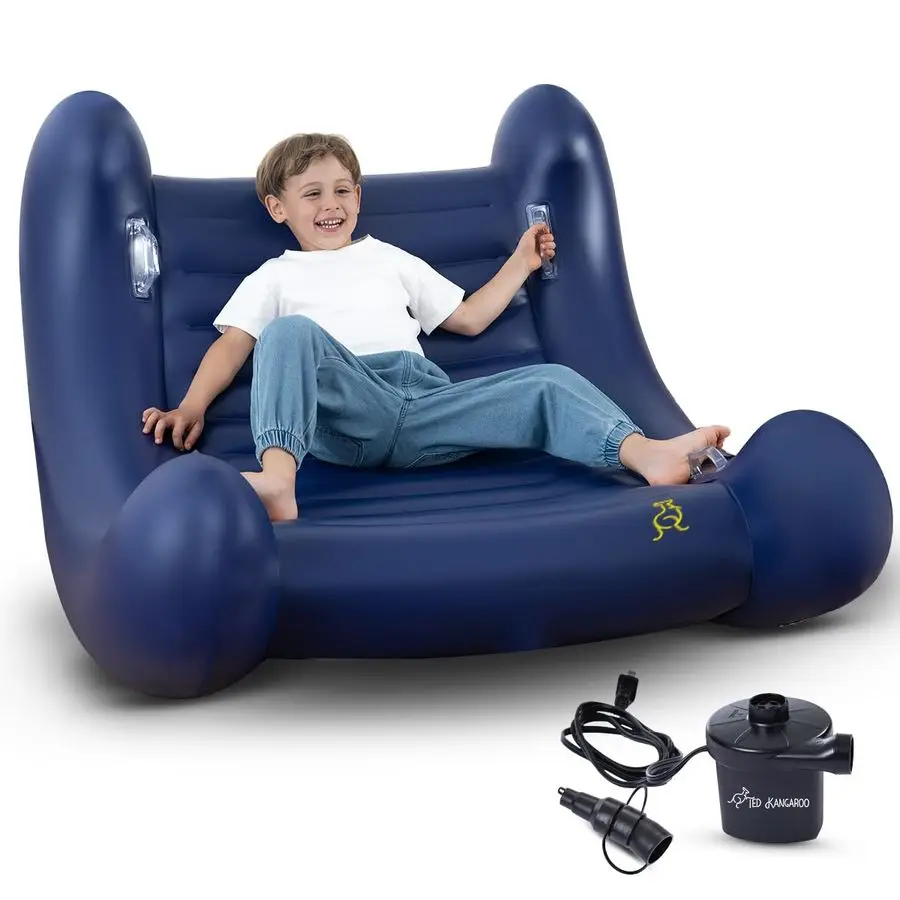 

KANGAROO CloudBounce Ultra Sensory Rocker for Kids Patented NextGen Inflatable Sensory Chair UltraDurable amp ExtraReinforced 2