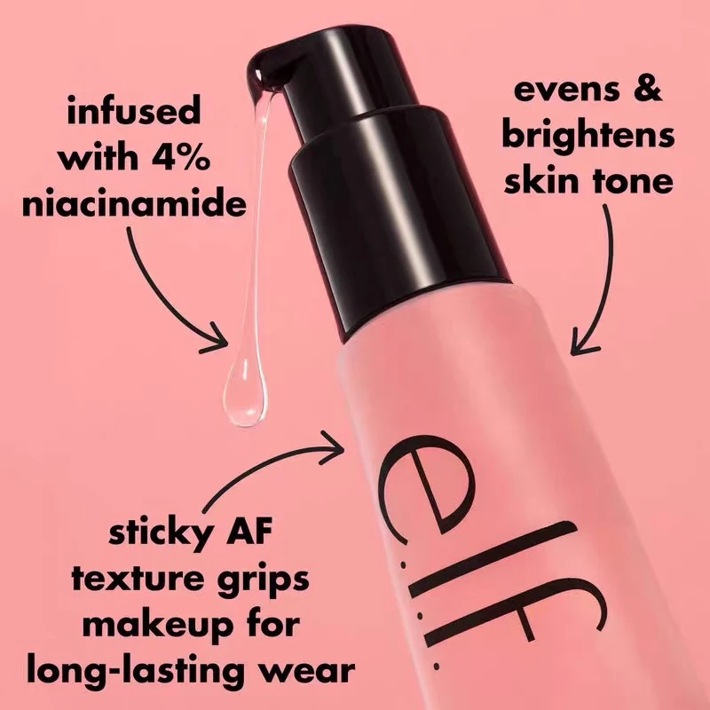 Elf Power Grip Primer Gel-based Moisturizing Facial Base Cream Face Improve Makeup Texture Lip Balm Setting Spray Foundation