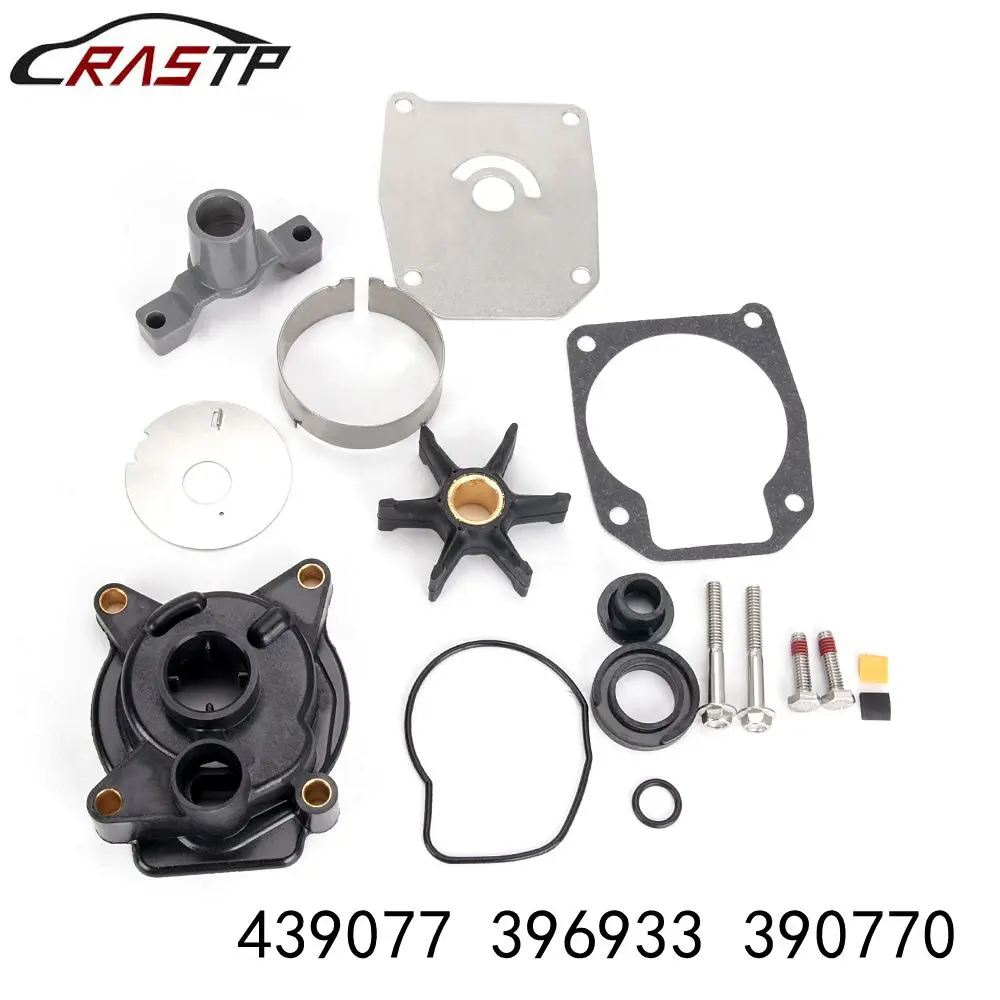 

RASTP-439077 396933 Water Pump Impeller Repair Kit Boat Engine Parts With Housing For 35-60 HP Johnson Evinrude Outboard TC055