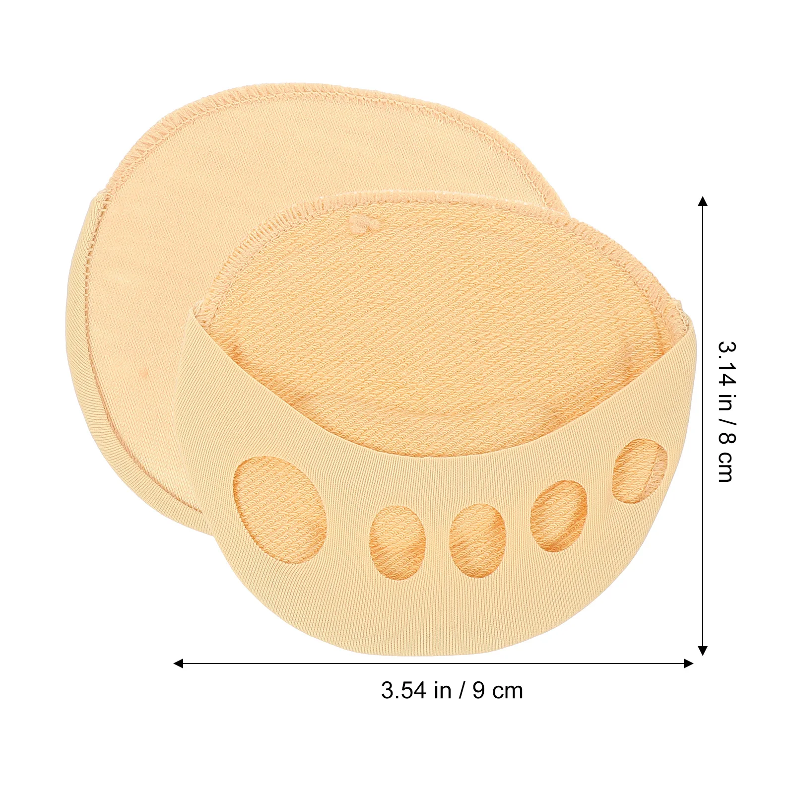 

2 Pairs Invisible Half Palm Socks Comfortable Cotton Summer Toe Separated Pain Relief Women Shoes Sweaty Feet S als Elastic