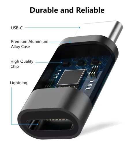 

3 шт. адаптер зарядного устройства Lightning Female to USB C Male для IPhone 15 Pro Max Plus IPad Type C to 8-контактный разъем для зарядки и синхронизации данных