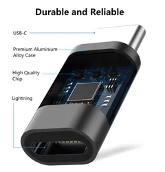 3PCS Lightning Female To USB C Male Charger Adapter for IPhone 15 Pro Max Plus IPad Type C To 8Pin Charging Data Sync Connector