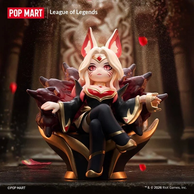 

POP MART League Of Legends: Серия Blind Box Figure 8+1 "Showdown на средней дорожке" – Набор фигурок для декора рабочего стола, подарок для фанатов игр