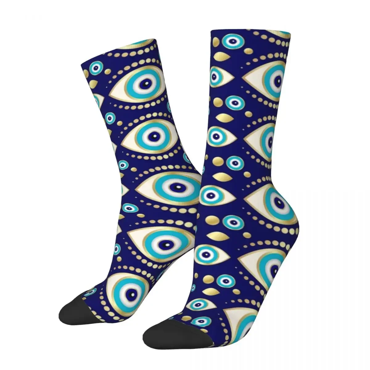 

Fashion Men's Socks Casual Evil Eye Charm Pattern Sock Hip Hop Male Sport Women Socks Spring Summer Autumn Winter