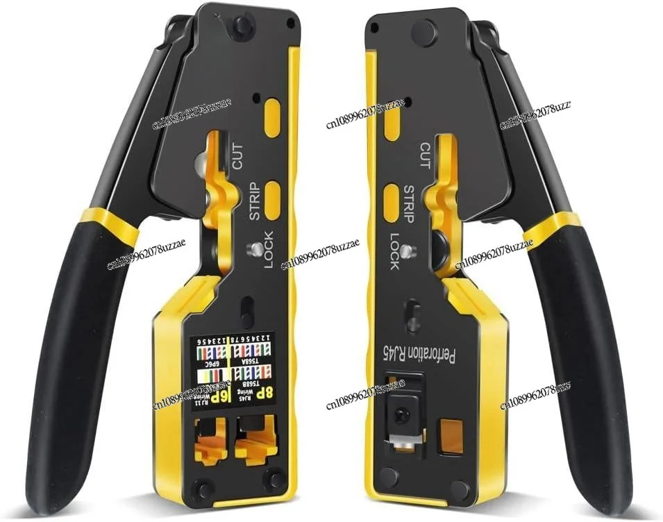 

RJ45 Multi-function Network Pliers Super Five Crystal Head 8P6P Network Tool Blade Matching Combination Through Hole Pliers