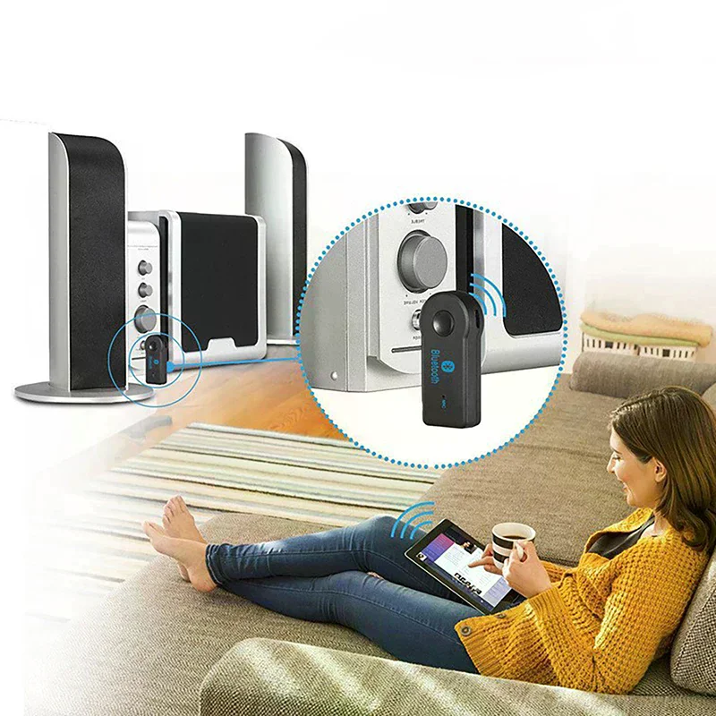 Wireless Bluetooth 5.0 Receiver Transmitter Adapter 2 In 1 3.5mm Jack Headphone Reciever Handsfree
