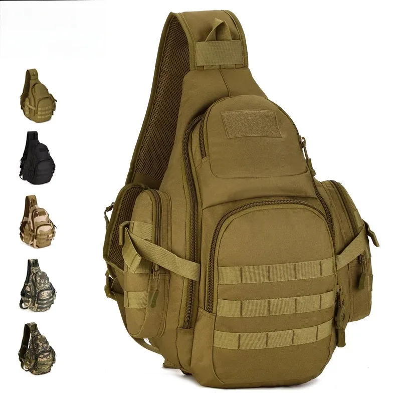 

Tactical Sling Backpack Military Daypack Molle Chest Shoulder Bag waist bag men tactical pouch molle accessories tactical