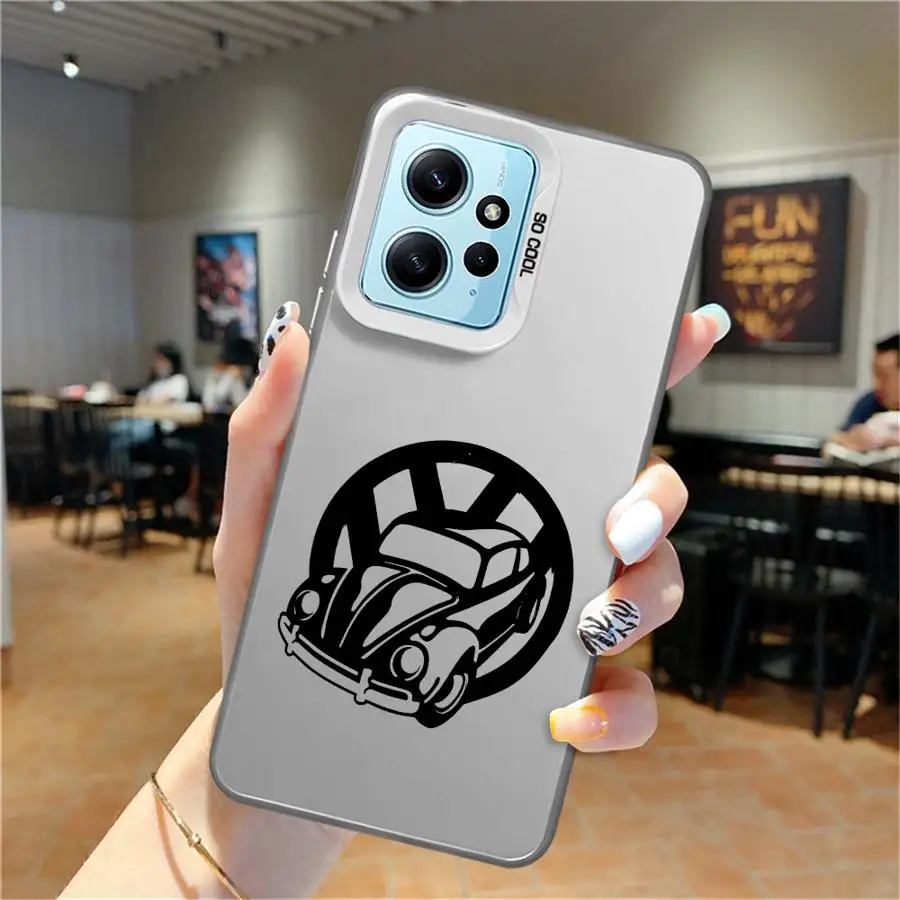 V-VW Cars Logo Phone Case for Xiaomi Redmi Note 10 Pro 10S 11 11S 12 12S 13 Pro+ 5G 12 Pro+ 4G 11 Pro Cover