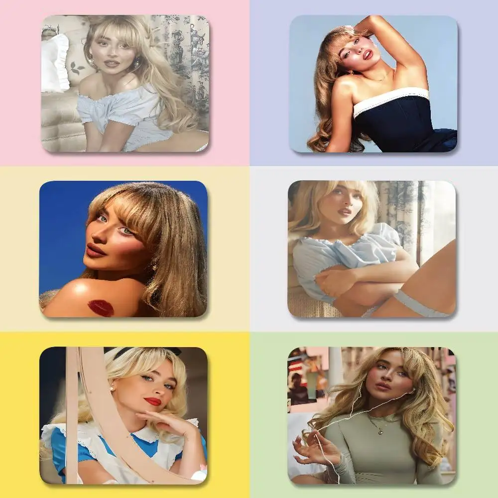 Peripheral Rubber Mouse Pad Animation Two-dimensional Office Desktop Mat E-sports Keyboard Pad Hot S-Sabrina Singer Carpenter