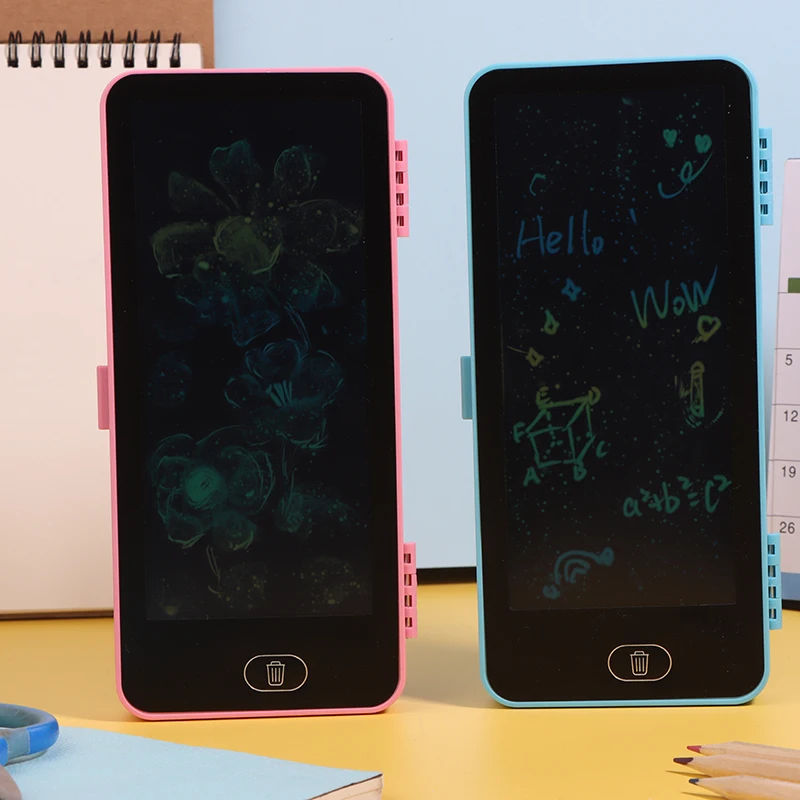 LCD落書きタブレットセット、魔法のように消せるお絵かきパッド、鉛筆箱、子供へのプレゼントに最適