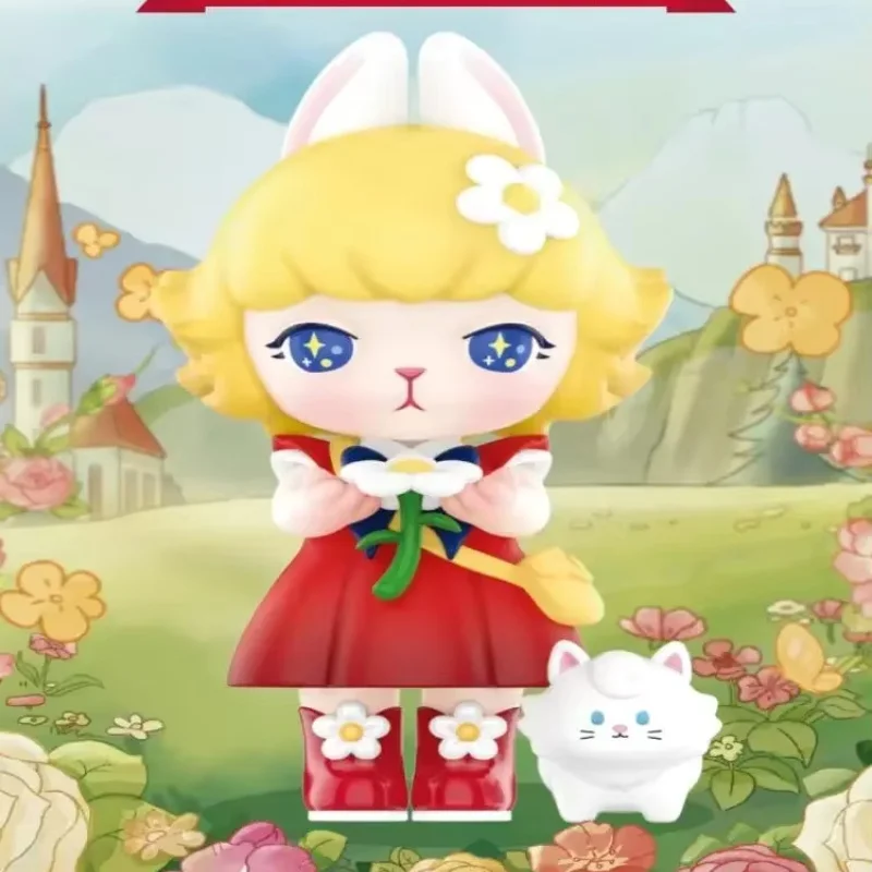 

Pop Mart Bunny Flower Angel Lulu Series слепая коробка Guess Bag украшение для рабочего стола милая модель подарок девушке слепая сумка игрушки