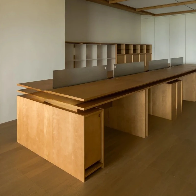 

Birch ocean board desk computer desk, rectangular studio conference table