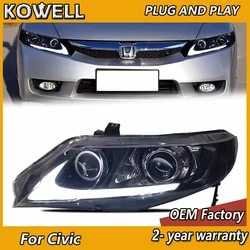 Car Styling for Honda Civic Headlight 2006-2011 Civic Head Light CIIMO DRL Turn Signal High Beam Angel Eye Projector Lens