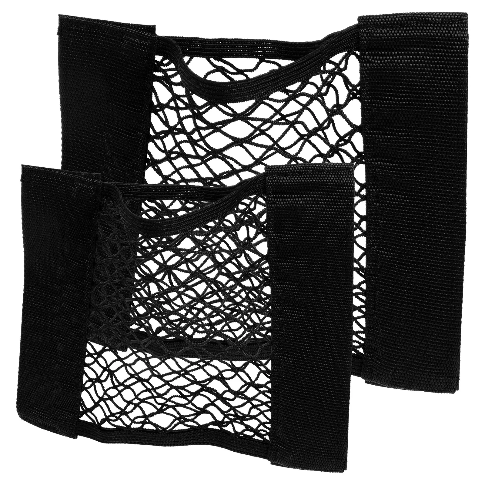 

2pcs Large Capacity Elastic Mesh Storage Net Car Front Seat ganizer Trunk Truck Universal Hanging Bag Adhesive