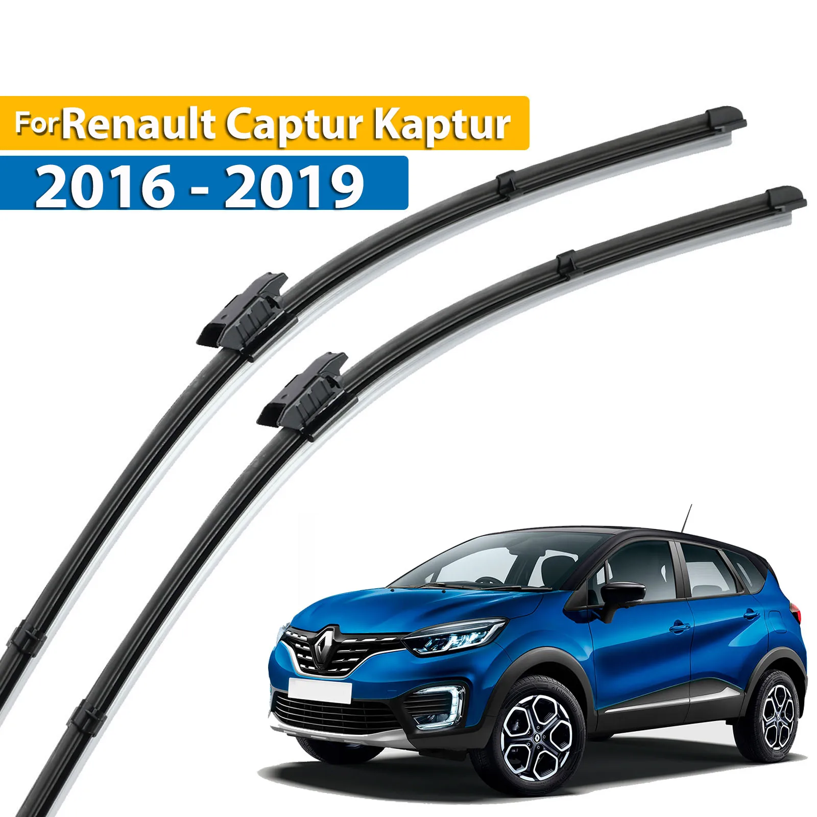 

Erick's Wiper LHD Front Wiper Blades For Renault Captur Kaptur 2016 - 2019 Windshield Windscreen Window Car Rain Brushes 26"+16"