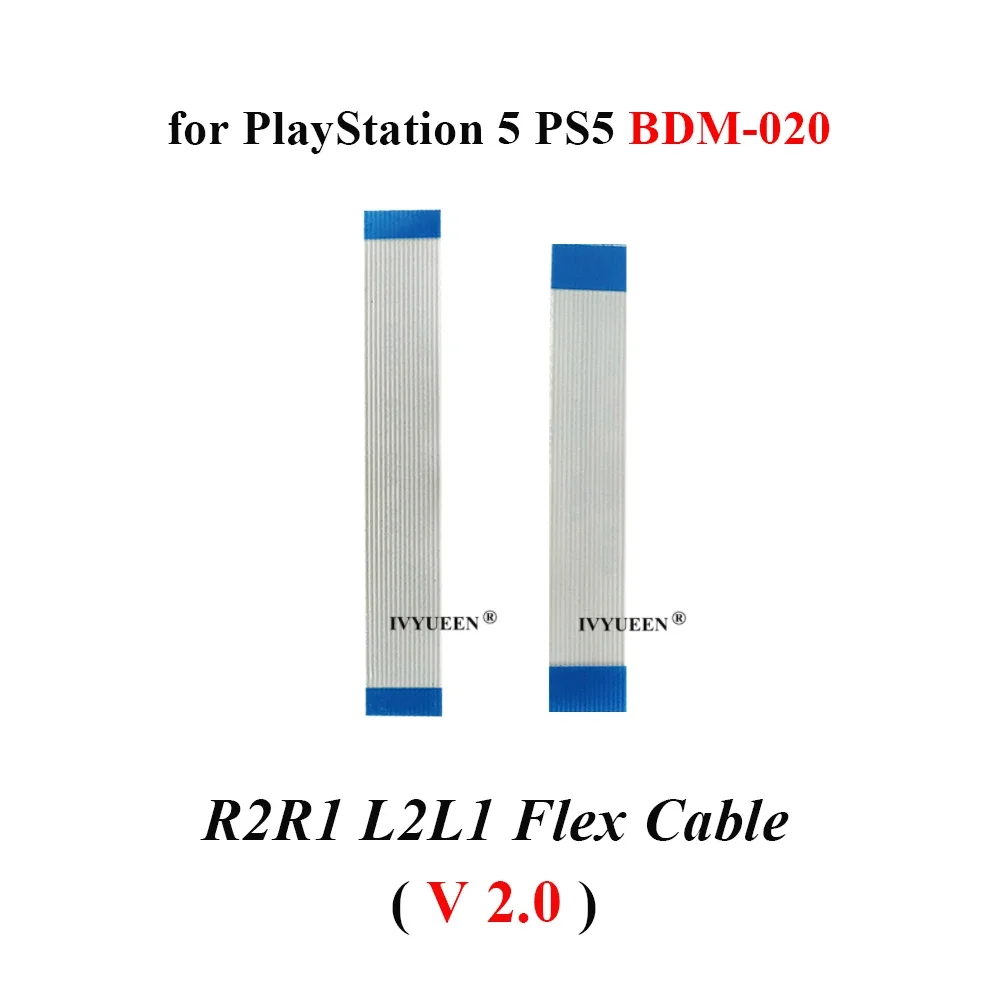 Ivyueen 10 pares para playstation 5 ps5 controlador l2 l1 r2 r1 motor conectar fita cabo flexível bdm 030 020 010 para dualsense