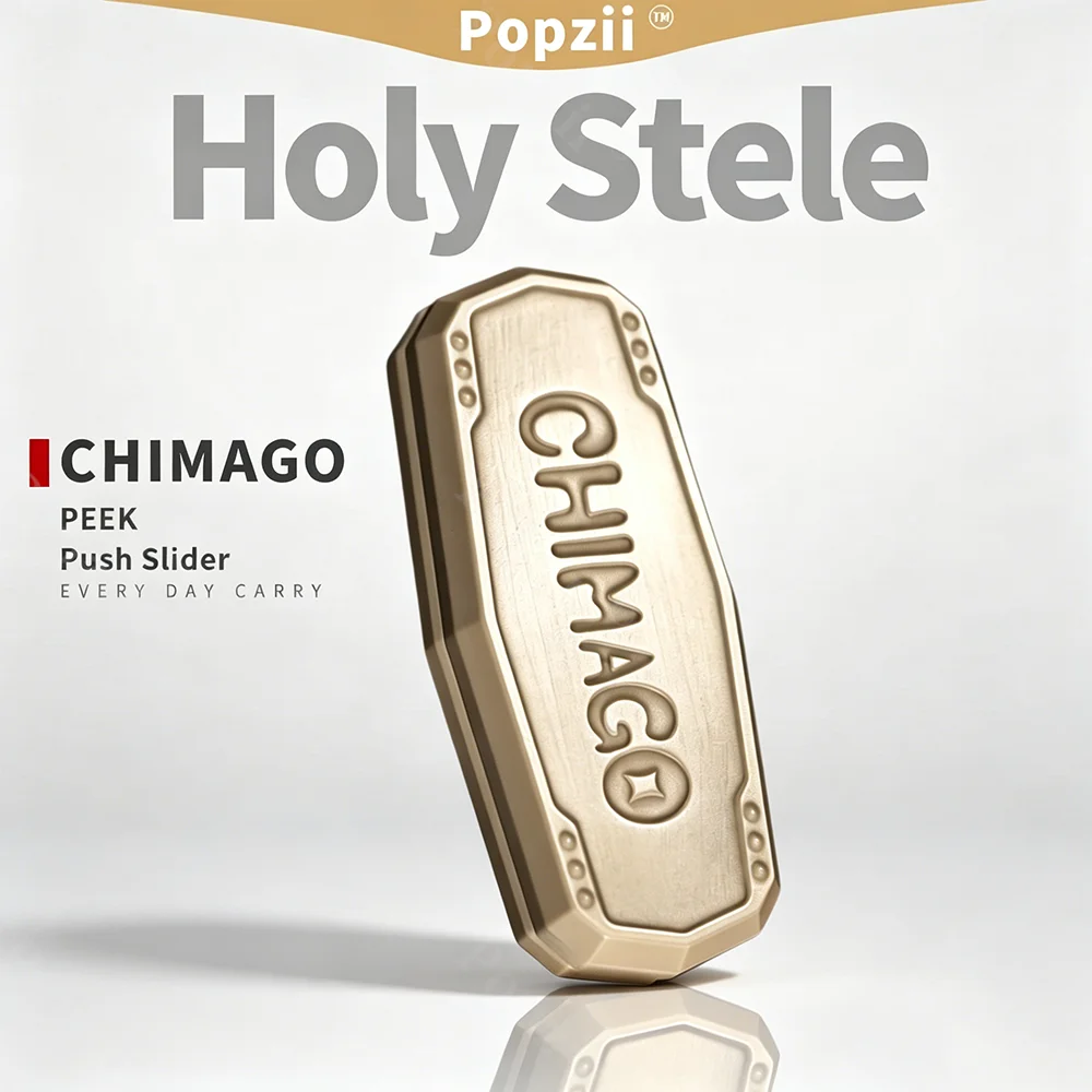 CHIMAGO Holy Stele PEEK Fidget Slider High And Low Sounds Squeaky Board Push Slider Stress Relief Toy Fidget Toys For Adults