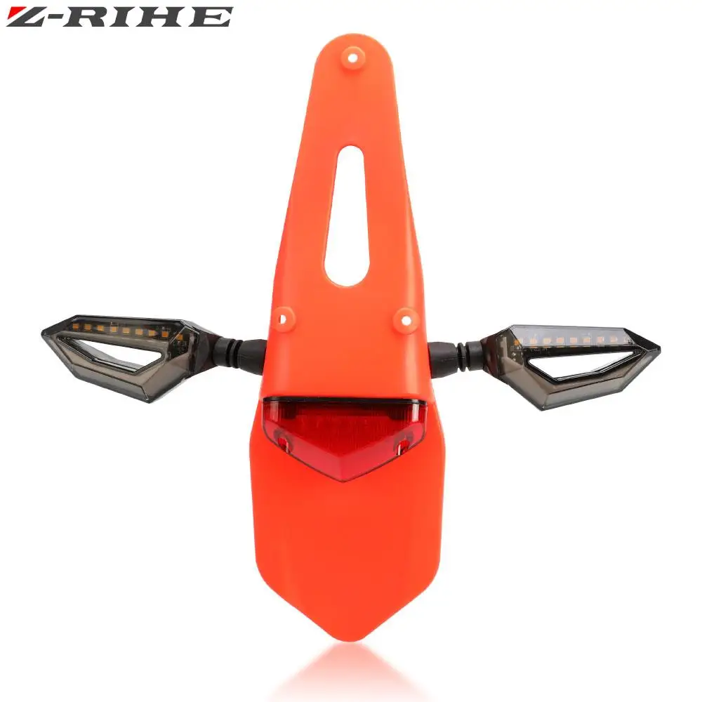 For Honda CRF250M CRF250PALLY SL230 Motorcycle Accessories Dirt Bike Universal 12V LED Rear Fender Brake Turn Signal Tail Light