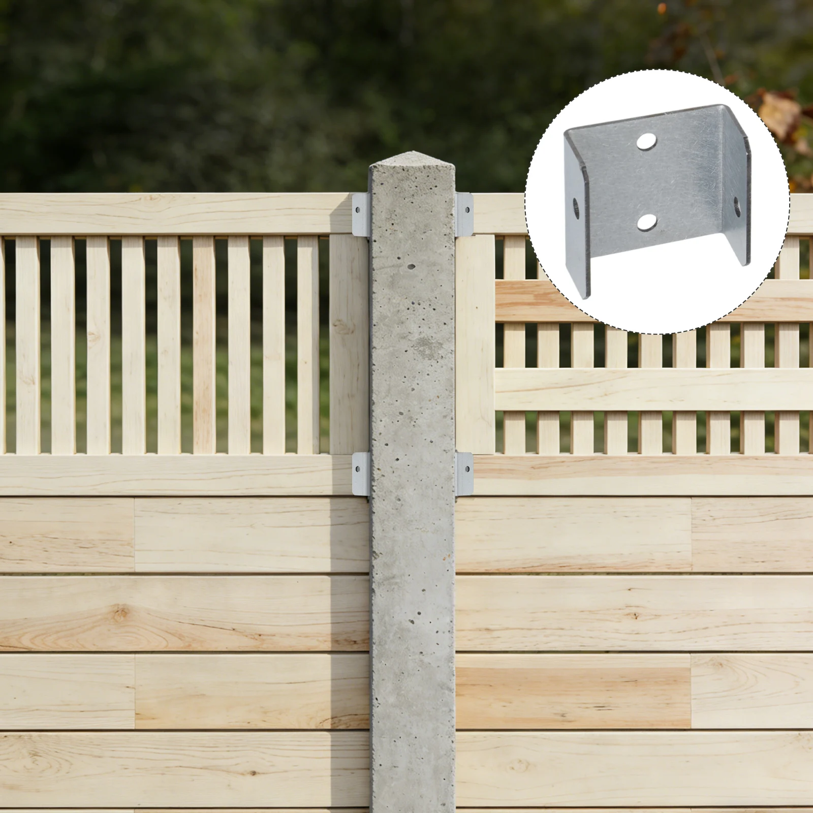 

For Securely Install 20 Pack of Galvanized Fence Panel Clips for Timber Posts and Trellis Compatible with 35mm