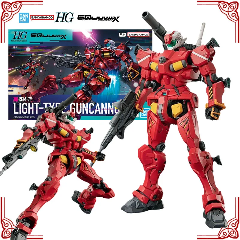 

In Stock Genuine Bandai Gundam Model Kit HG 1/144 RGM-79 Light Type Guncannon Anime Action Figure Collection Assembly Model Toys