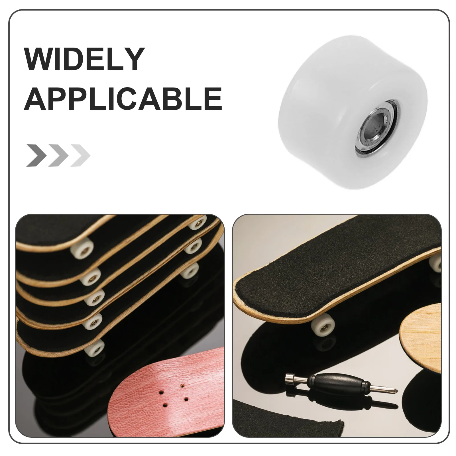 4 Pcs Finger Skateboard Wheels Highspeed Bearings Easy Replacement Precision Design Sturdy Wheels Skateboard Accessories Mini