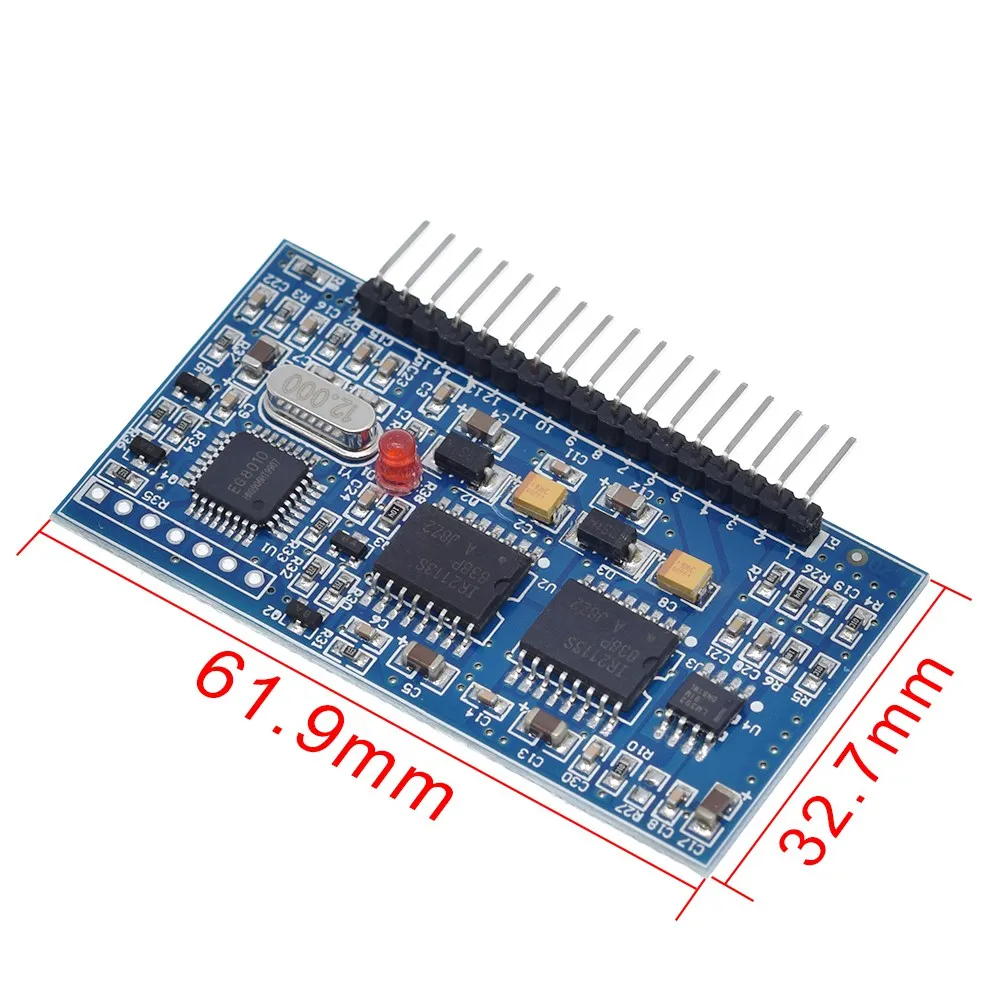 TZT 5V DC-AC Pure Sine Wave Inverter SPWM Driver Board EGS002 12Mhz Crystal Oscillator EG8010 + IR2113 Driving Module