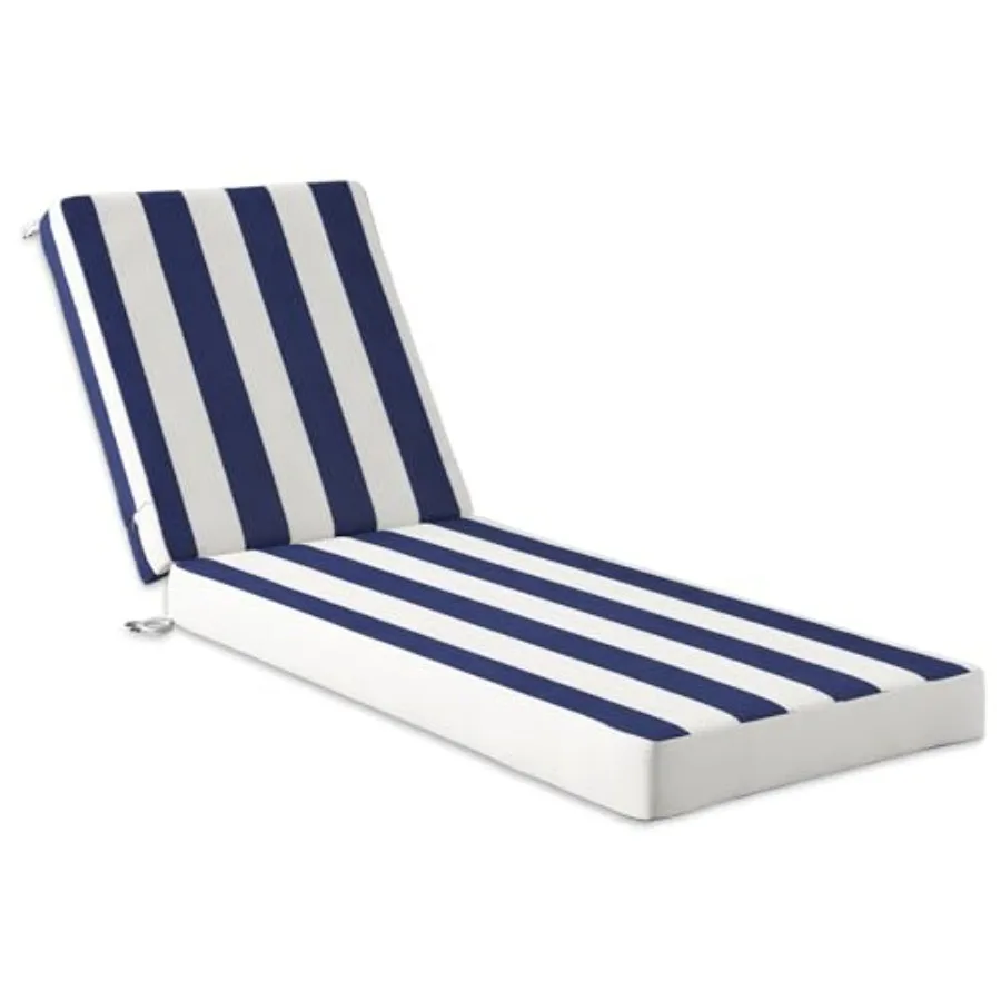 

Outdoor Lounge Chair Cushions Chaise Cushion for Patio Furniture Double Waterproof Fabric for Pool Garden and Beach 72 x 22.5 x