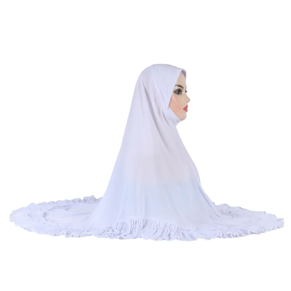 

Plain Large Size Muslim Hijab Amira Pull On Islamic Scarf Hot Sell Headscarf Ramadan Pray Hats Headwear Shawl Head Wrap Ramadan