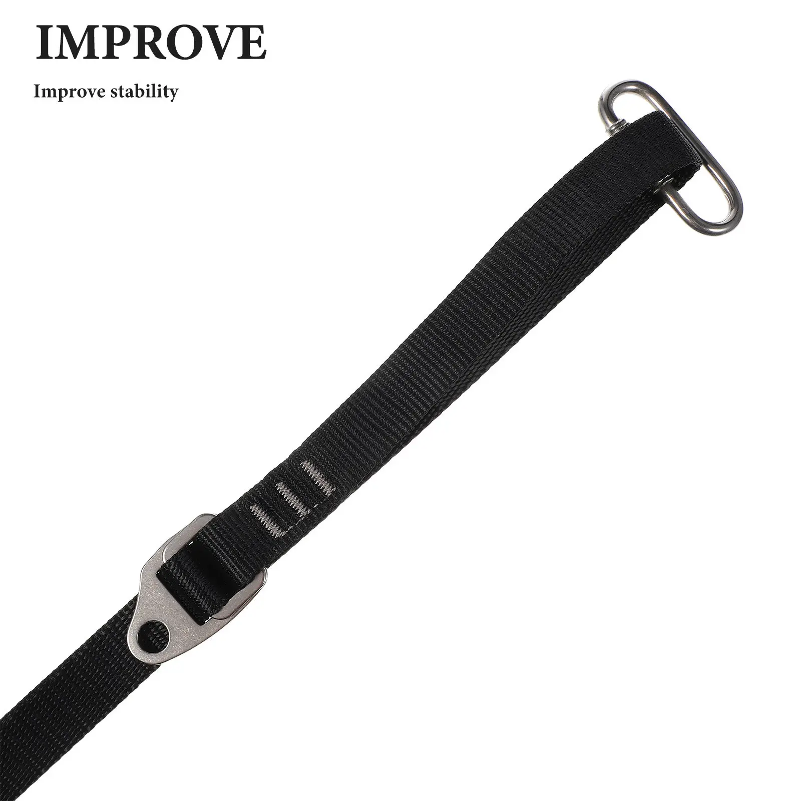 Adjustable Ascender Foot Sling High Strength Webbing Foot Loop for Rock Climbing Caving Mountaineering