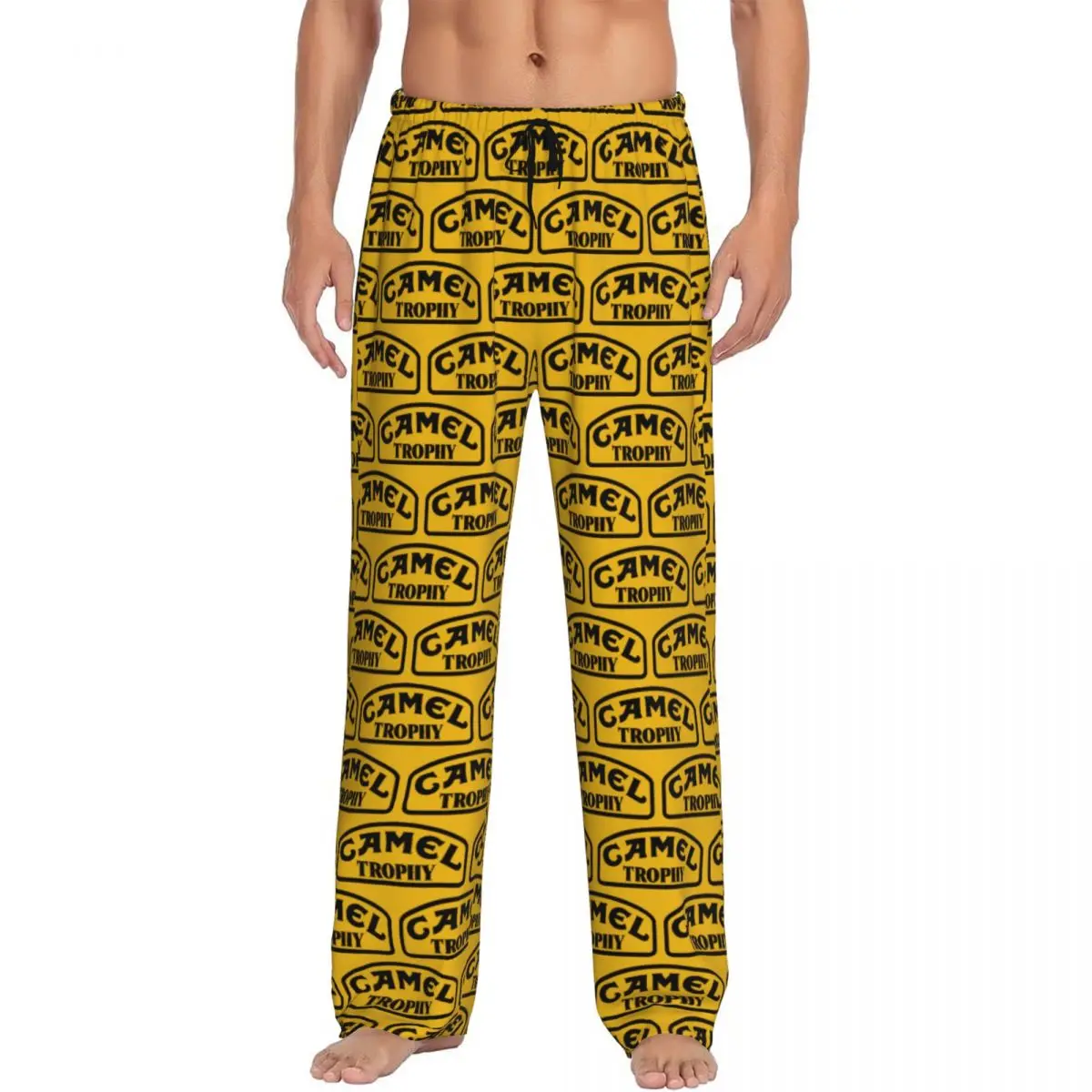 

Custom Printed Men Camel Trophy Pajama Pants Sleep Sleepwear Bottoms with Pockets