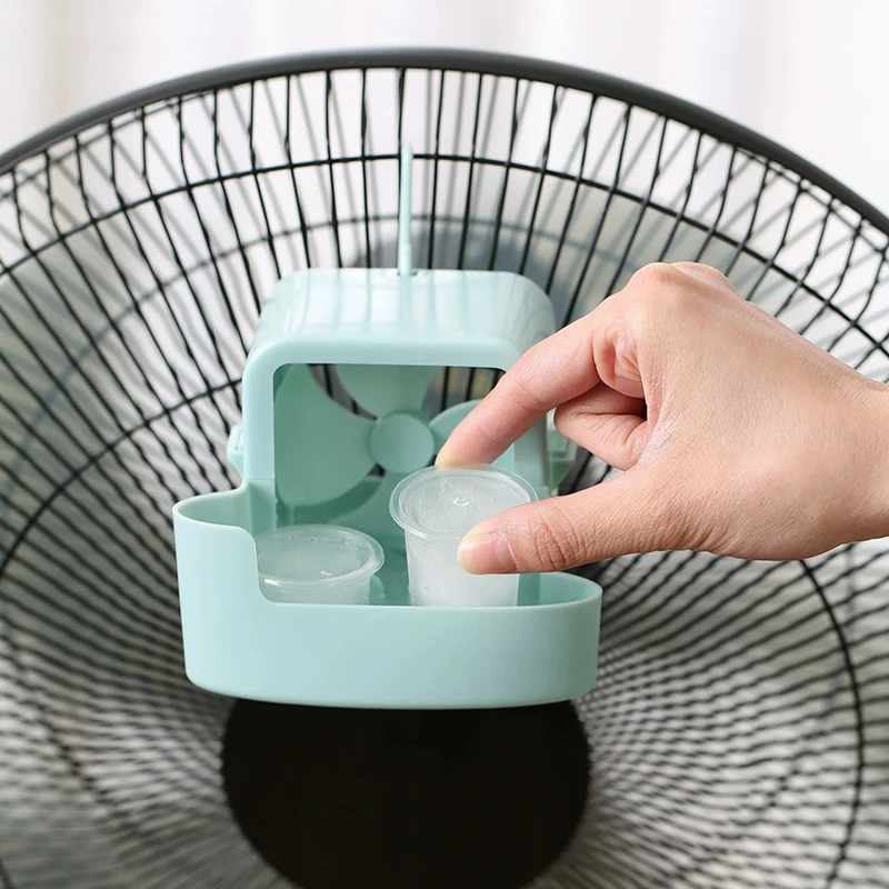 Electric Fan Cooling Storage Box Ice Storage Box Fast Cooling Portable With Hanging Hook Electric Fans Ice Holder