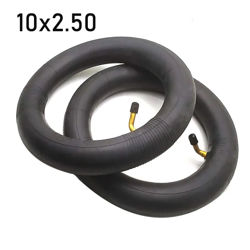 Inner Tube 10X2.50 10x2.5 3.0 255x80 80/65-6 Tube Innertube with bent valve 45/90 Degree for Baby Stroller Pram Scooter 10 Inch 