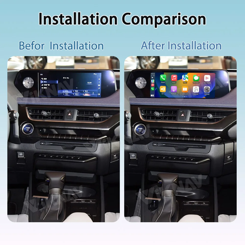 Viknav For Lexus UX 2019-2022 Linux Interface Box Fit For Original Car OEM Screen Wireless Apple CarPlay Android Auto