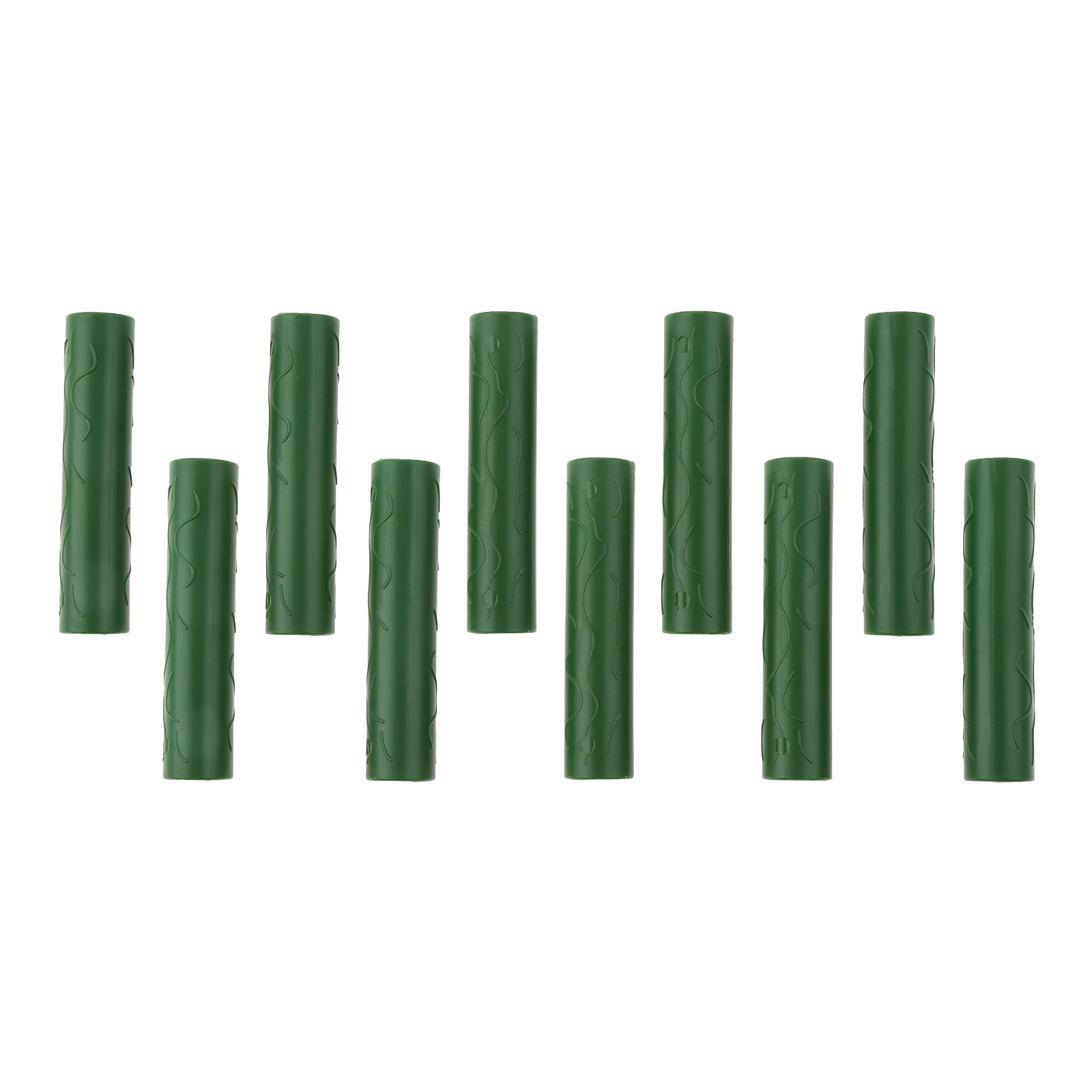 

10Pcs 11mmx75mm PE Green Connecting Pipe Plant Grafting Stakes Connector Clip Suitable for Greenhouse Plant Stakes Plant Support