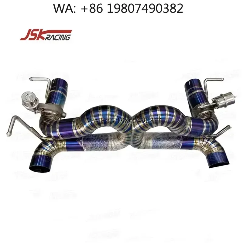 Wmwmnu Titanium Alloy Exhaust System for 2015-2018 488 GTB High Performance Muffler Pipe Auto Parts Accessories