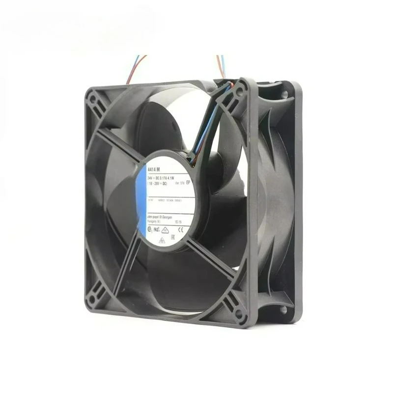 4414M 24V DC 3.7W 3050RPM 12038  120*120*38 mm 12cm 4214 165m3/h Ball Bearing Inverter Cabinet Axial Cooling Fan