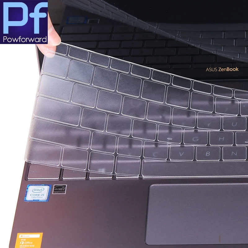 

For ASUS ZenBook Deluxe UX490 UX490UA 14 inch for ASUS ZenBook 3 ux390ua UX390 12.5 inch TPU Ultra Keyboard Cover Protector skin