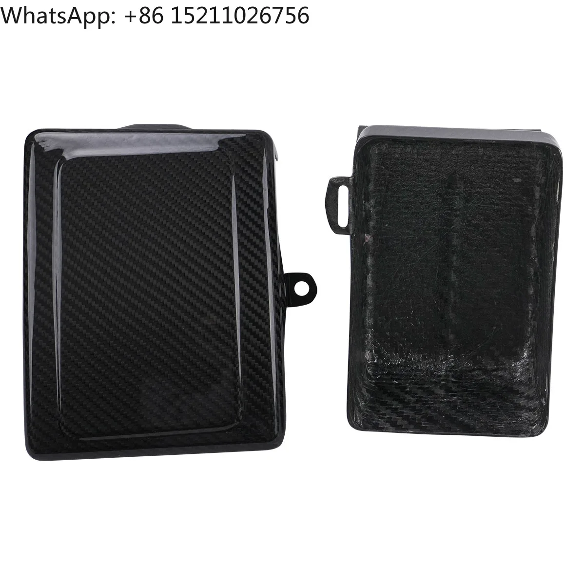 for Black 3K Twill Glossy Carbon Fiber Battery Computer Cover for Harley Dyna 2006-2017