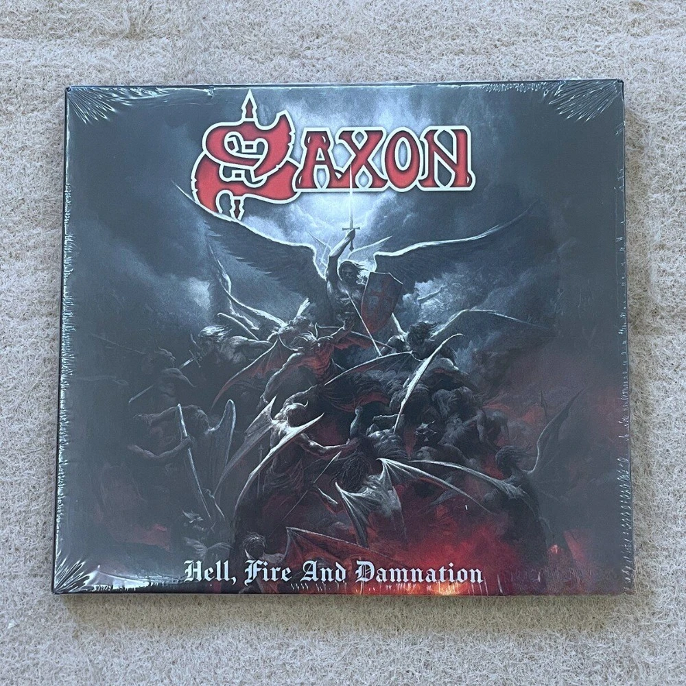 Saxon Hell Fire And Damnation CD 2024 Novo Álbum Heavy Metal NWOBHM Clássico Rock Britânico Disco de Alta Qualidade Biff Byford