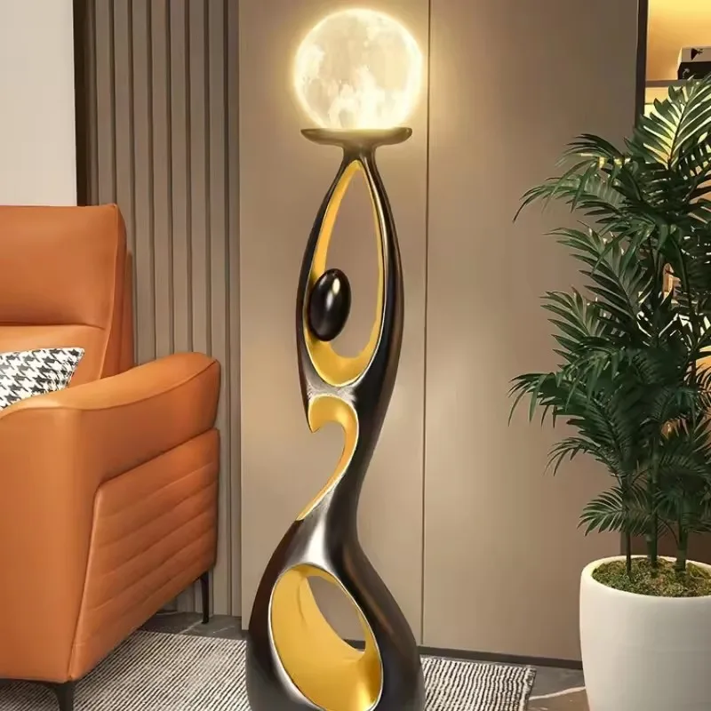 

Living room corner resin sculpture floor lamp modern simple floor lamp