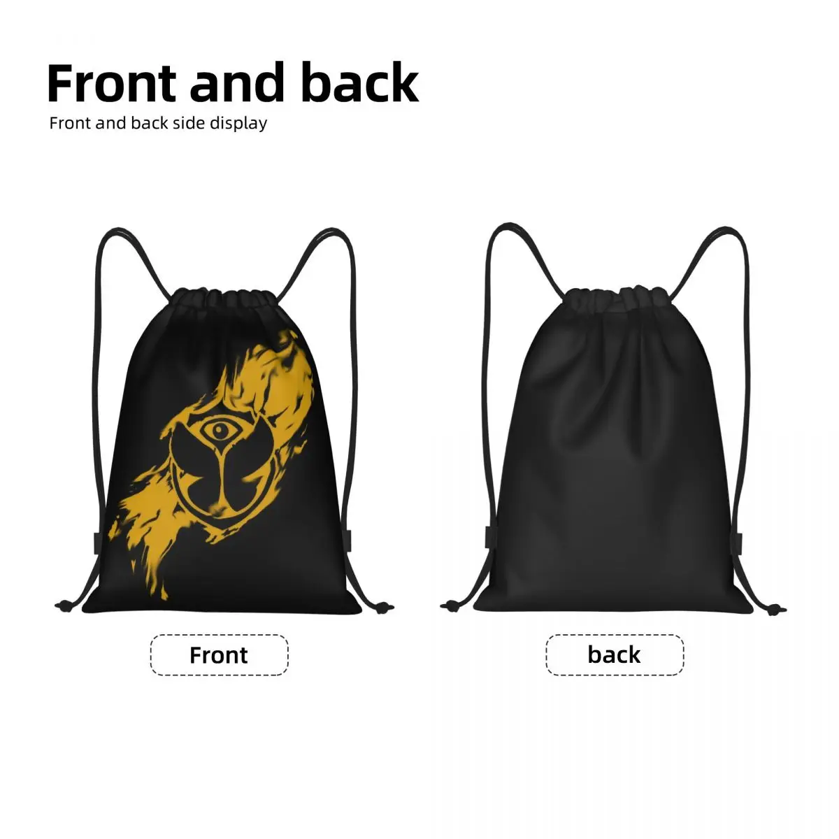 Custom Tomorrowlands Drawstring Backpack Sports Gym Bag for Women Men Belgian Electronic Dance Music Festival Training Sackpack