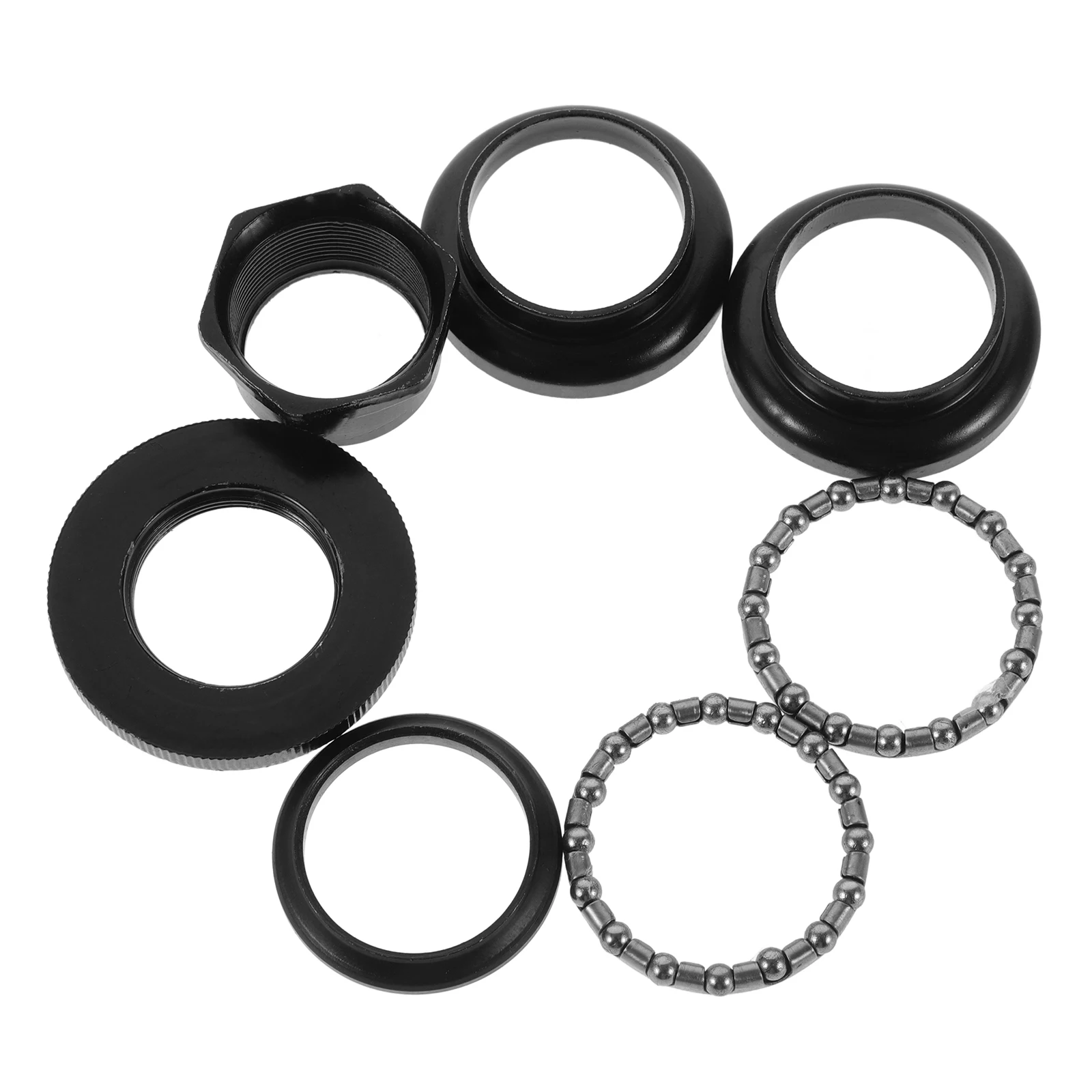 

1 set Bicycle Headset External Retro Steel Mountain Bike Fork Bike Bearing Headset Beads 25.4mm Metal Bearing Top Cap Stable