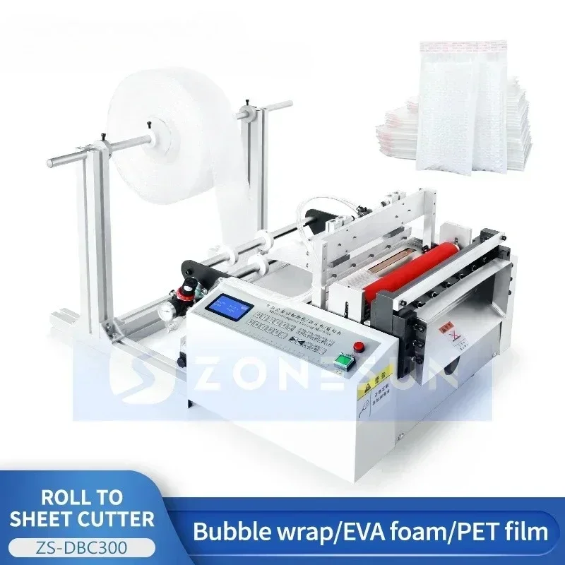 

Zonesun PVC Non Woven Roll EVA Cutter Roll to Sheet Cutter Cutting Machine Paper Roll Cutting Machine ZS-DBC300
