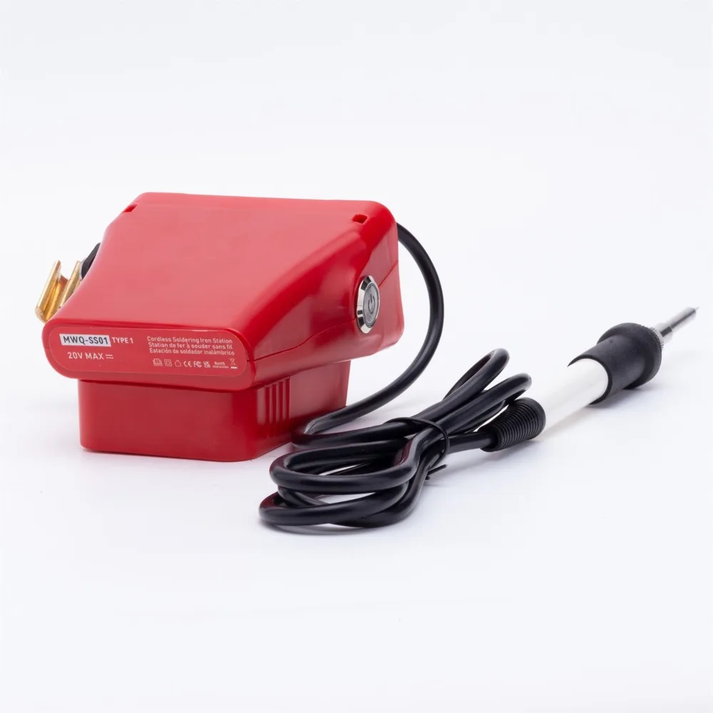 Portable T12 Intelligent Digital Soldering Iron Welding Station for Milwaukee 18V/20V Lithium Battery for DIY Repair（No Battery